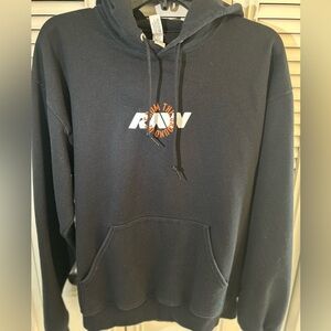 RAW ATHLETICS LARGE Jerzees Charcoal Hoodie